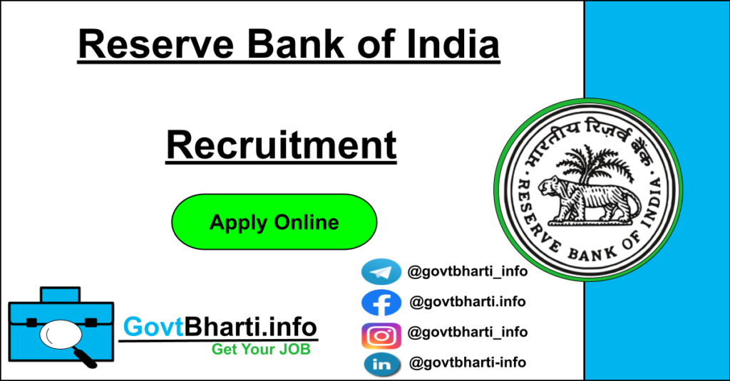 Reserve Bank of India (RBI) Recruitment 2021丨Apply Online for Office Attendant 841 Posts